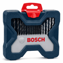 Furadeira de Impacto Bosch GSB 450 RE 450W + Kit X-Line 33 Peças com Estojo