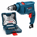 Furadeira de Impacto Bosch GSB 450 RE 450W + Kit X-Line 33 Peças com Estojo