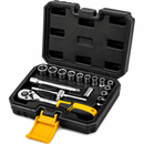 Jogo de Soquetes Sextavado Encaixe 1/4" 16 Peças Vonder