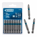 Jogo de Bits Phillips PH2 50 mm com 10 Peças Encaixe 1/4" GROSS-11335