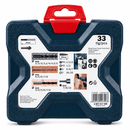 Furadeira de Impacto Bosch GSB 450 RE 450W + Kit X-Line 33 Peças com Estojo