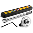 Kit Torquímetro de Estalo 1/2" 28 a 210 Nm + Medidor de Ângulo 0 a 360°