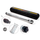 Kit Torquímetro de Estalo 1/2" 28 a 210 Nm + Medidor de Ângulo 0 a 360°