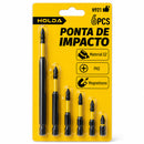 Kit Ponteiras Magnéticas PH2 K5 com 6 Peças em Aço S2 para Parafusadeira e Furadeira