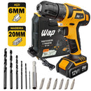 Parafusadeira WAP BPF 12K3 12V a Bateria com Maleta + 6 Brocas