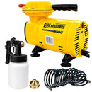 Kit Compressor de Ar Direto 370W Bivolt 127/220V Acompanha Pistola e Mangueira