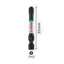 Bits Phillips PH3 Bosch Pro Impact 55 mm – Kit com 2 Unidades