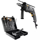 Parafusadeira e Furadeira de Impacto WAP WF 700K10 700W com Kit de Acessórios